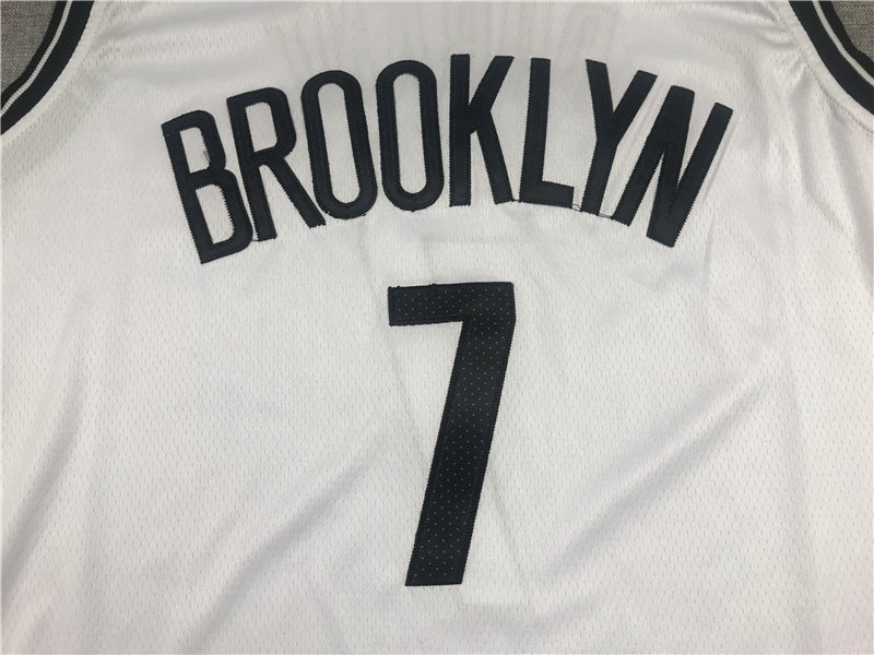 Men's Brooklyn Nets Kevin Durant White 2019 Fast Break Player Movement Jerseys