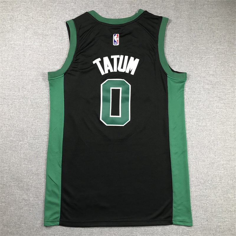 Men's Boston Celtics Jayson Tatum #0 Black 2022/23 Statement Edition Swingman Jerseys