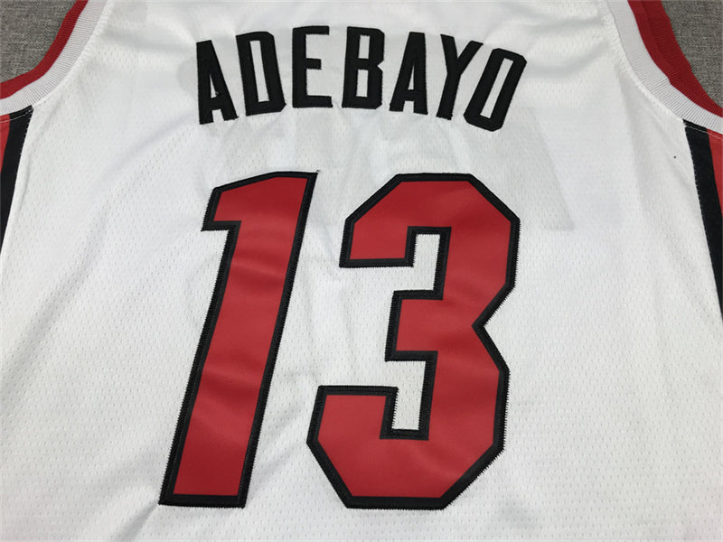 Men's Miami Heat Bam Adebayo #13 White 2022/23 Swingman Jerseys - Association Edition