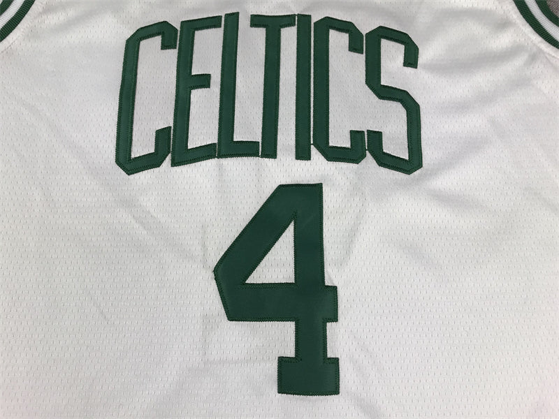Men's Boston Celtics Jrue Holiday #4 White Swingman Jerseys - Association Edition