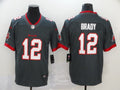 Men's Tampa Bay Buccaneers Tom Brady #12 Gray Game Jerseys