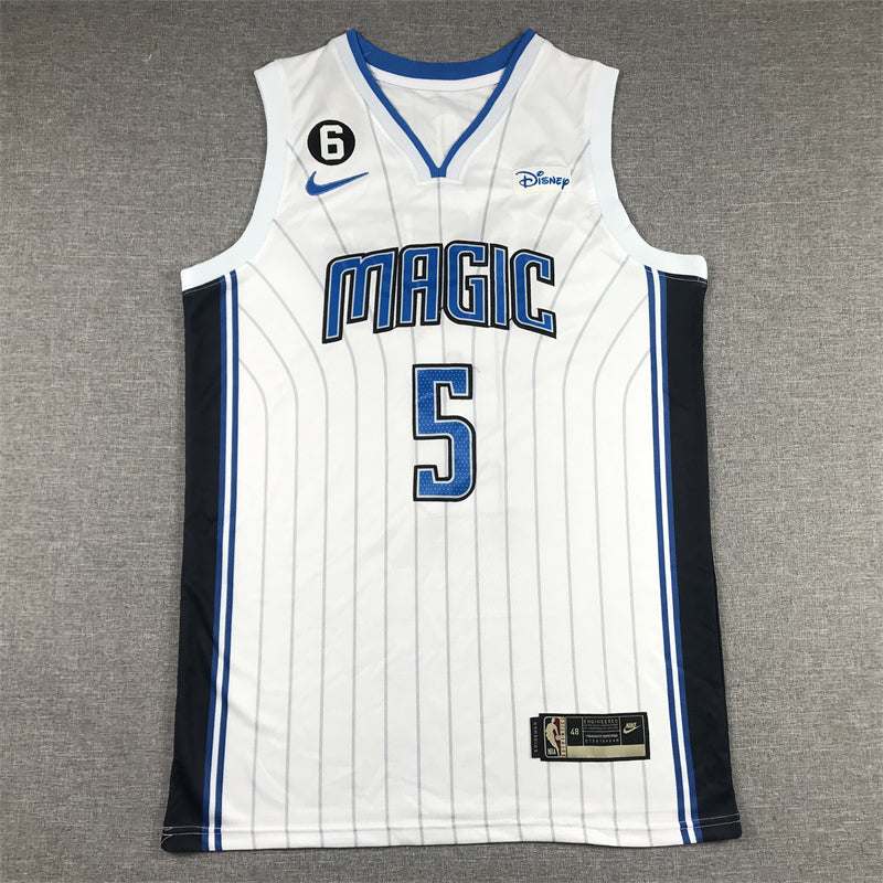 Men's Orlando Magic Paolo Banchero #5 White 2022/23 Fast Break Replica Jerseys - Association Edition
