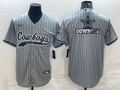 Men's Dallas Cowboys Gray Game Player Jerseys
