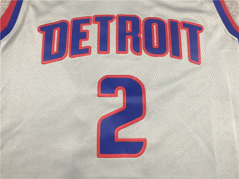 Men's Detroit Pistons Cade Cunningham Gray 2021/22 Swingman Player Jerseys