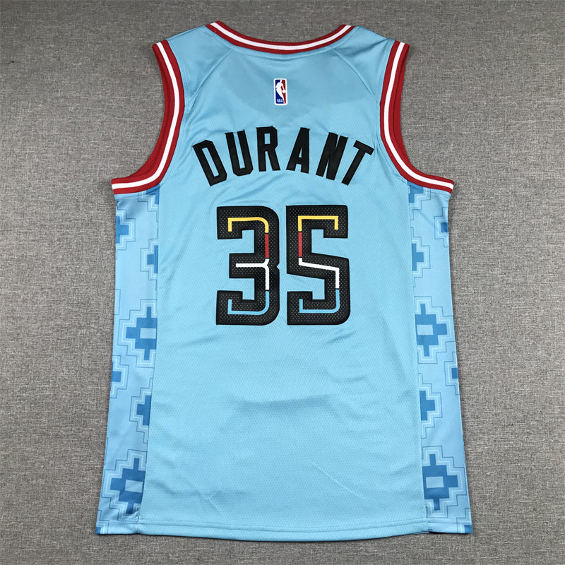 Men's Phoenix Suns Kevin Durant #35 Turquoise 2022/23 Swingman Jerseys - City Edition