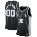 Men's San Antonio Spurs Custom Black Jerseys