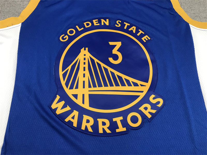 Men's Golden State Warriors Jordan Poole #3 Royal 2022/23 Fast Break Replica Player Jerseys - Icon Edition