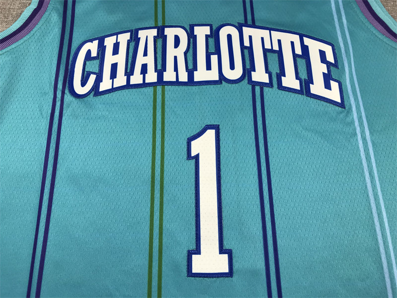 Men's Charlotte Hornets LaMelo Ball #1 Teal 2023/24 Swingman Replica Jerseys - Classic Edition
