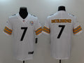 Men's Pittsburgh Steelers Ben Roethlisberger #7 White Game Jerseys