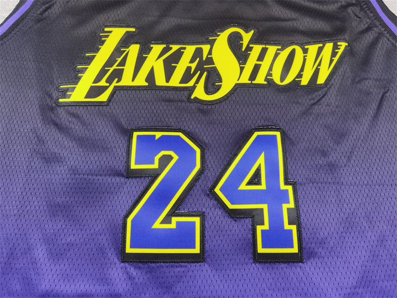 Men's Los Angeles Lakers Kobe Bryant #24 Purple 2024/25 Swingman Jerseys - City Edition