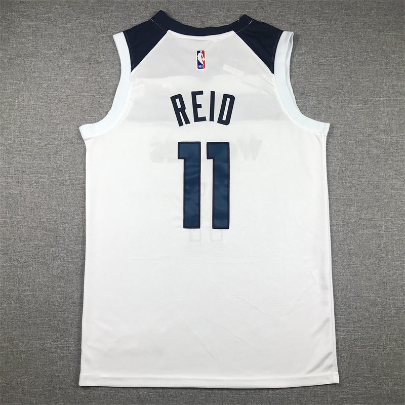 Men's Minnesota Timberwolves Naz Reid #11 White Swingman Jerseys - Association Edition