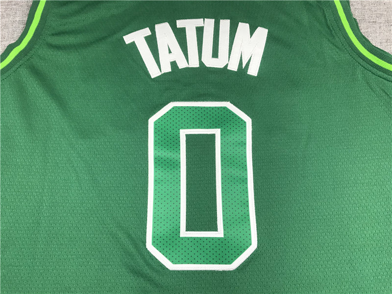 Men's Boston Celtics Jayson Tatum #0 Green Swingman Player Jerseys