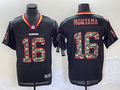 Men's San Francisco 49ers Joe Montana #16 Black Player Jerseys
