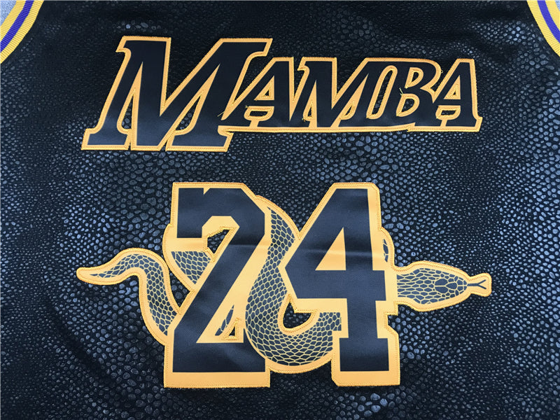 Men's Los Angeles Lakers Kobe Bryant #24 Black Player Jerseys