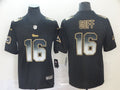 Men's Los Angeles Rams Jared Goff #16 Black Alternate Game Jerseys