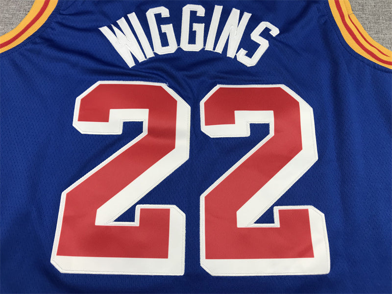Men's Golden State Warriors Andrew Wiggins #22 Blue Swingman Jerseys