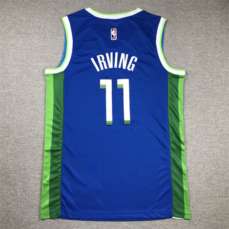 Men's Dallas Mavericks Kyrie Irving #11 Blue 2022/23 Fastbreak Jerseys - City Edition