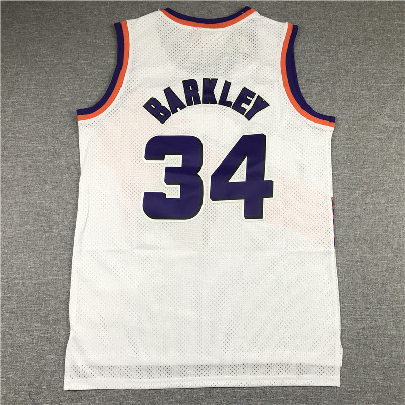Men's Phoenix Suns Charles Barkley #34 NBA White 1992-93 Swingman Jerseys