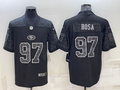 Men's San Francisco 49ers Nick Bosa #97 Black Retired Player RFLCTV Limited Jerseys