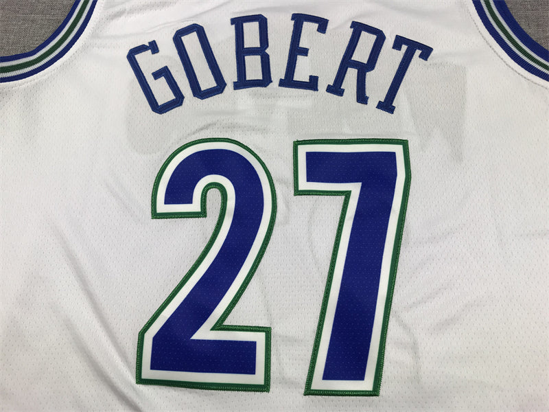 Men's Minnesota Timberwolves Rudy Gobert #27 White Swingman Player Jerseys