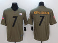 Men's Pittsburgh Steelers Ben Roethlisberger #7 Brown Alternate Game Jerseys