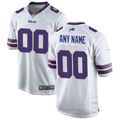 Custom1 Buffalo Bills White Game Jerseys