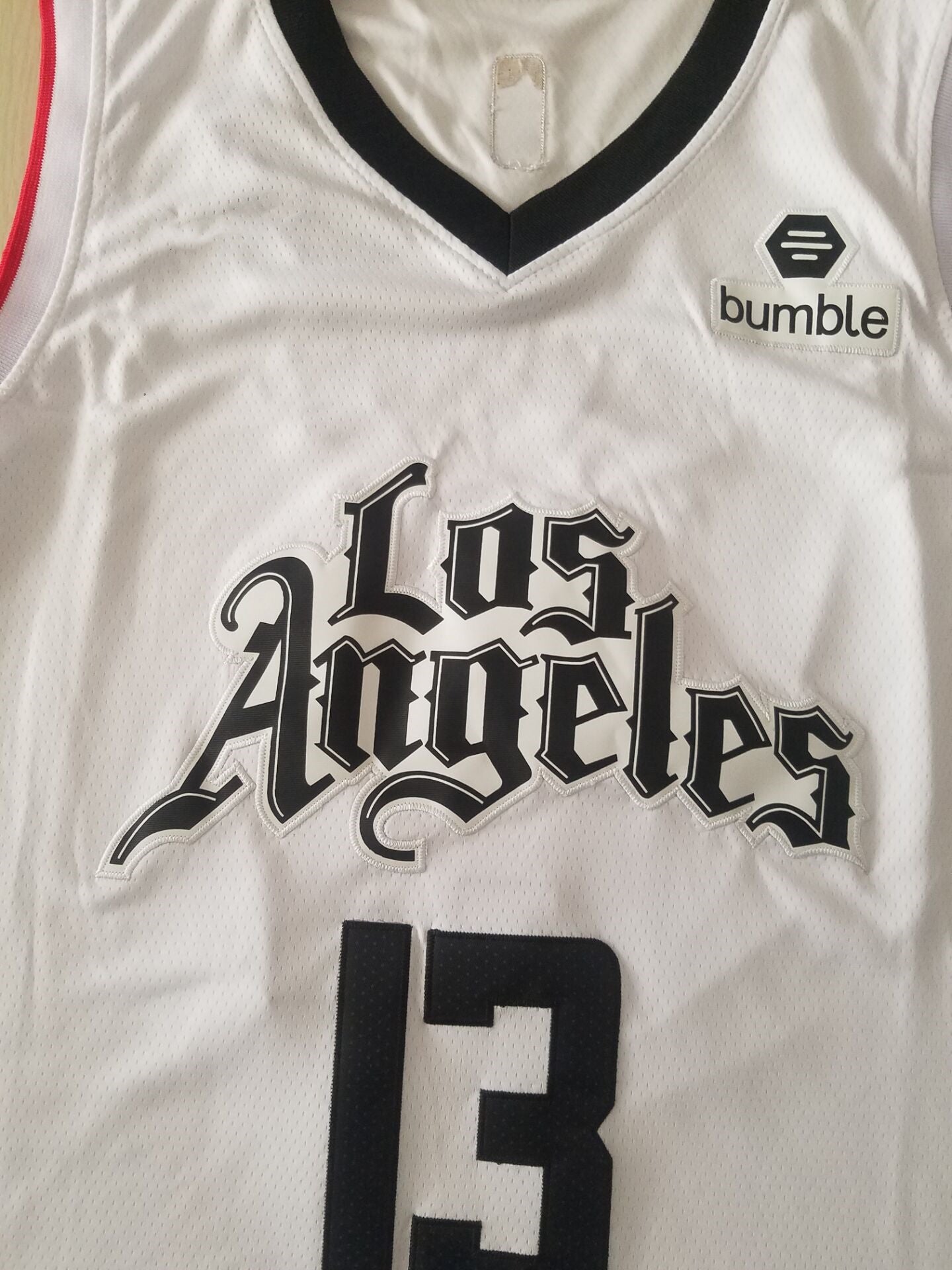 Men's LA Clippers Paul George #13 NBA White Classics Jerseys