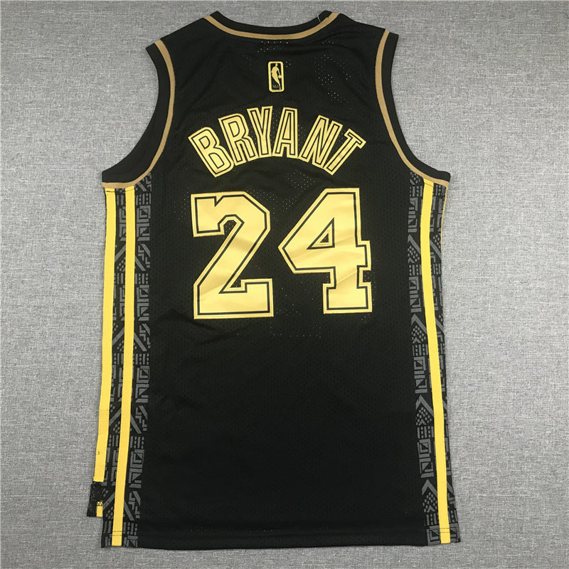 Men's Los Angeles Lakers Kobe Bryant #24 Black Replica Jerseys