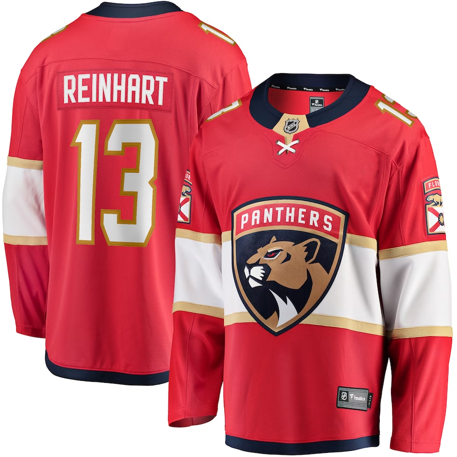 Men's Florida Panthers Sam Reinhart #13 Red Player Jerseys