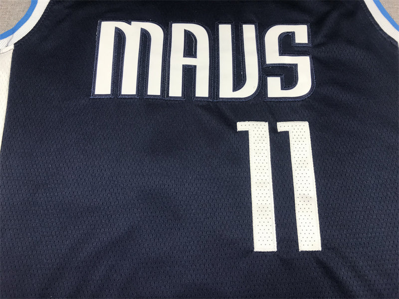 Men's Dallas Mavericks Kyrie Irving #11 Navy Swingman Jerseys - Statement Edition