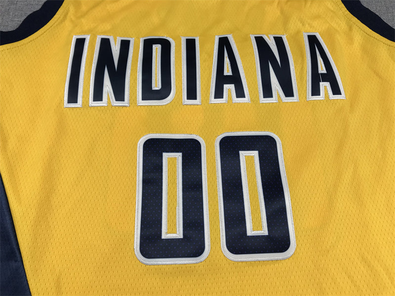 Men's Indiana Pacers Bennedict Mathurin #00 Yellow 2022/23 Swingman Jerseys - Statement Edition