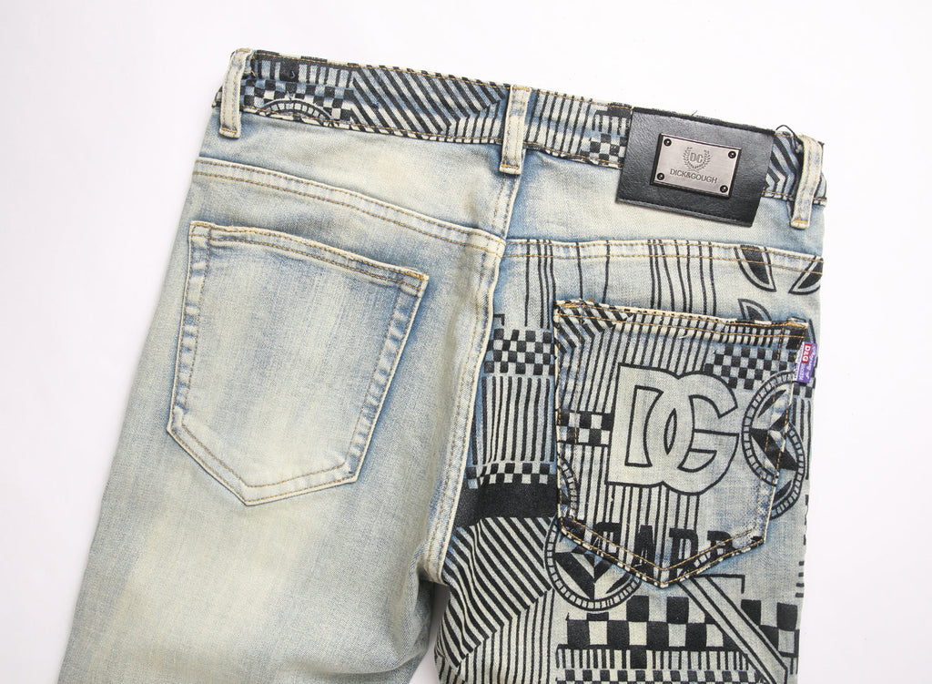 Dolce & Gabbana DG VIBE3 Embroidered Logo Slim Fit Jeans