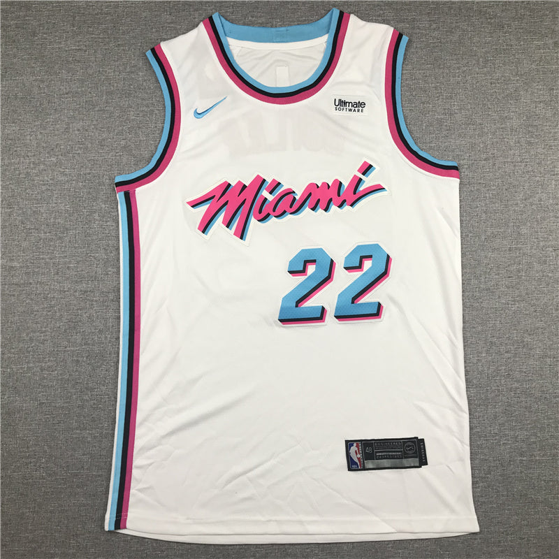 Men's Miami Heat Jimmy Butler #22 NBA White Swingman Jerseys