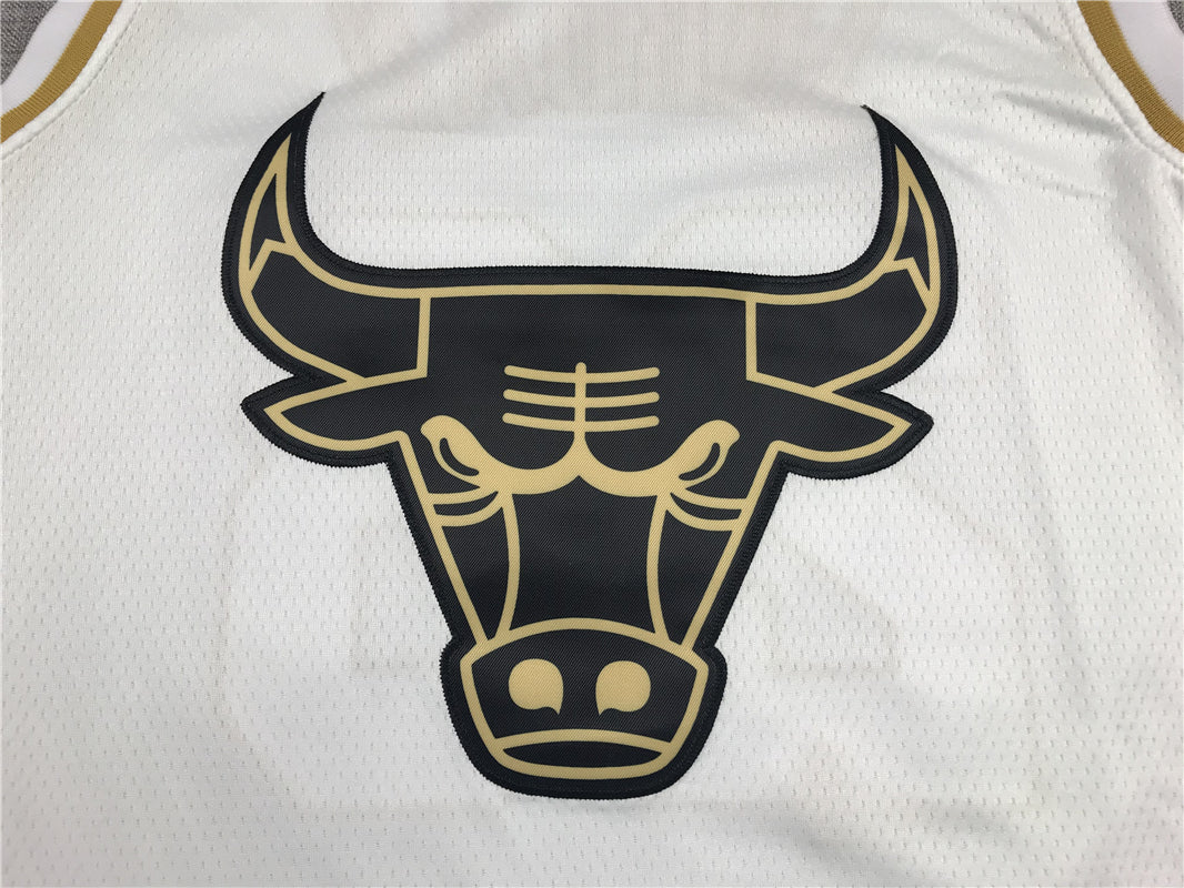 Men's Chicago Bulls Michael Jordan #23 White Classics Swingman Player Jerseys