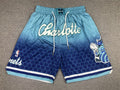 Men's Charlotte Hornets Blue City Edition Basketball Shorts11
