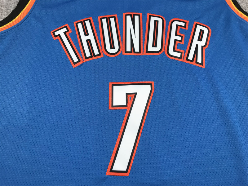 Men's Oklahoma City Thunder Chet Holmgren #7 Blue Swingman Jerseys - Icon Edition