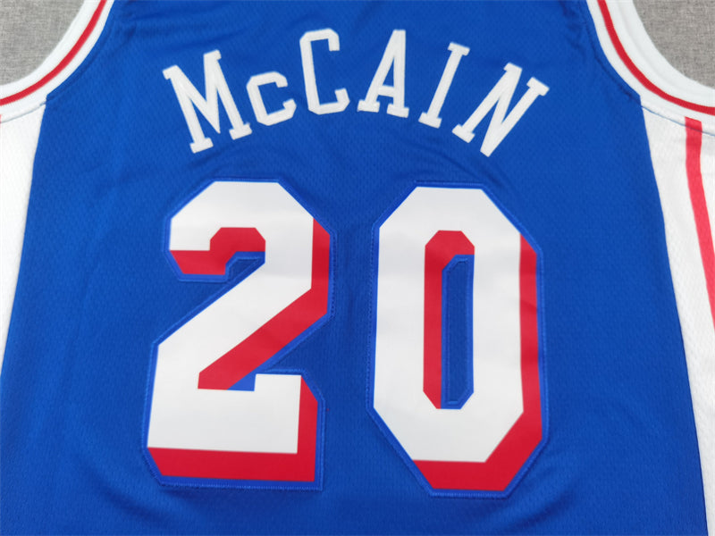 Men's Philadelphia 76ers Jared McCain #20 Royal Swingman Jerseys - Icon Edition