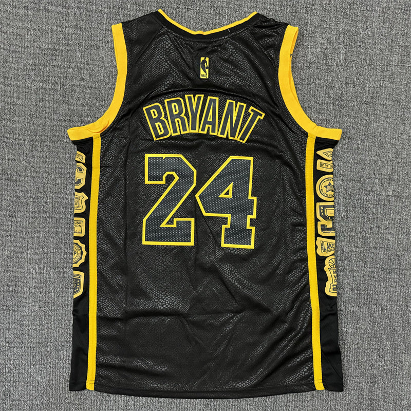 Men's Los Angeles Lakers Kobe Bryant #8-24 Black Swingman Jerseys