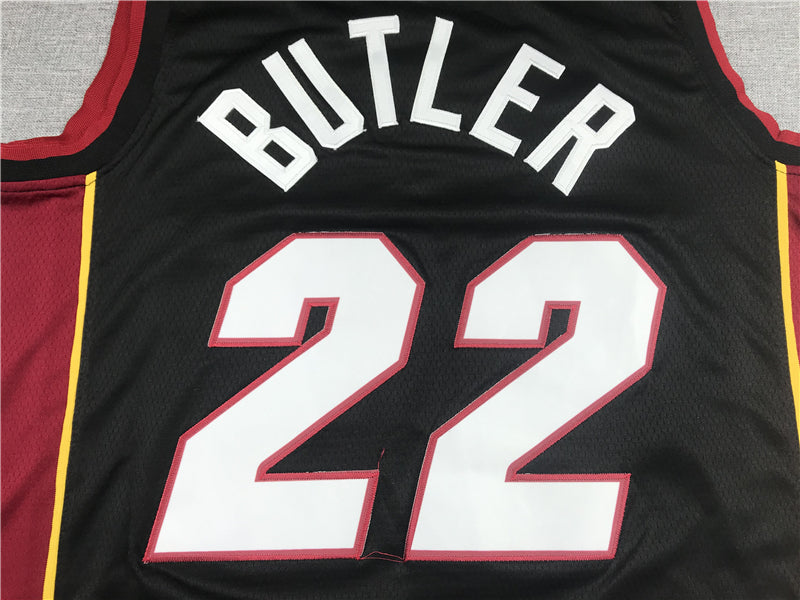 Men's Miami Heat Jimmy Butler #22 Black 2022/23 Swingman Jerseys - Icon Edition