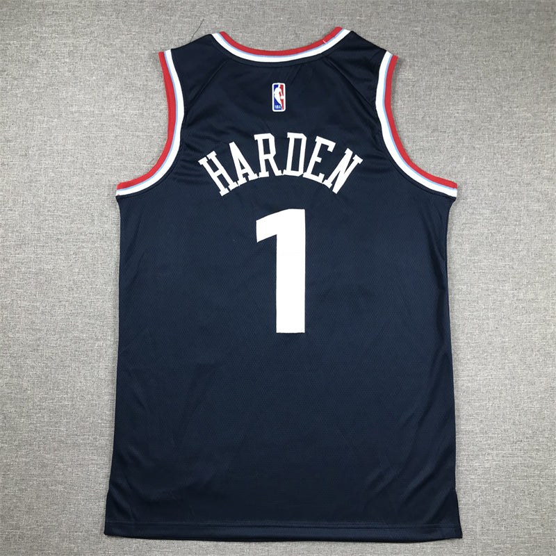 Men's LA Clippers James Harden #1 Navy Swingman Player Jerseys