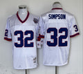 Men's Buffalo Bills OJ Simpson Mitchell & Ness White Legacy Replica Player Jerseys