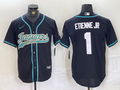 Men's Jacksonville Jaguars Travis Etienne Jr #1 Black Game Jerseys