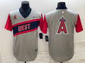 Men's Los Angeles Angels Gray Replica Player Jerseys