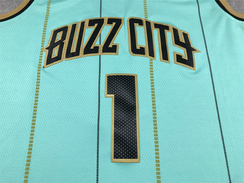 Men's Charlotte Hornets LaMelo Ball #1 Light Green 2022/23 Swingman Jerseys