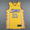 Men's Los Angeles Lakers LeBron James #23 Yellow Swingman Jerseys