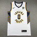 Men's Indiana Pacers Tyrese Haliburton #0 White Swingman Jerseys - Association Edition
