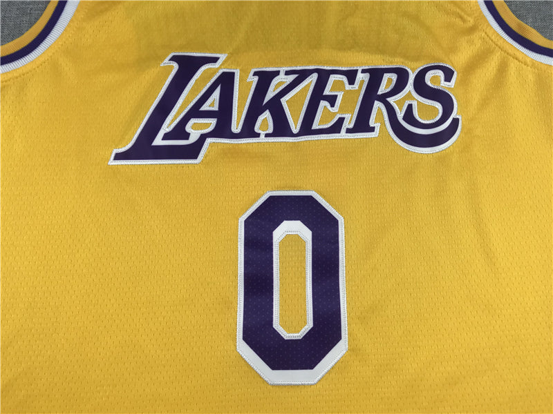 Men's Los Angeles Lakers Russell Westbrook Gold 2020/21 Fast Break Player Jerseys