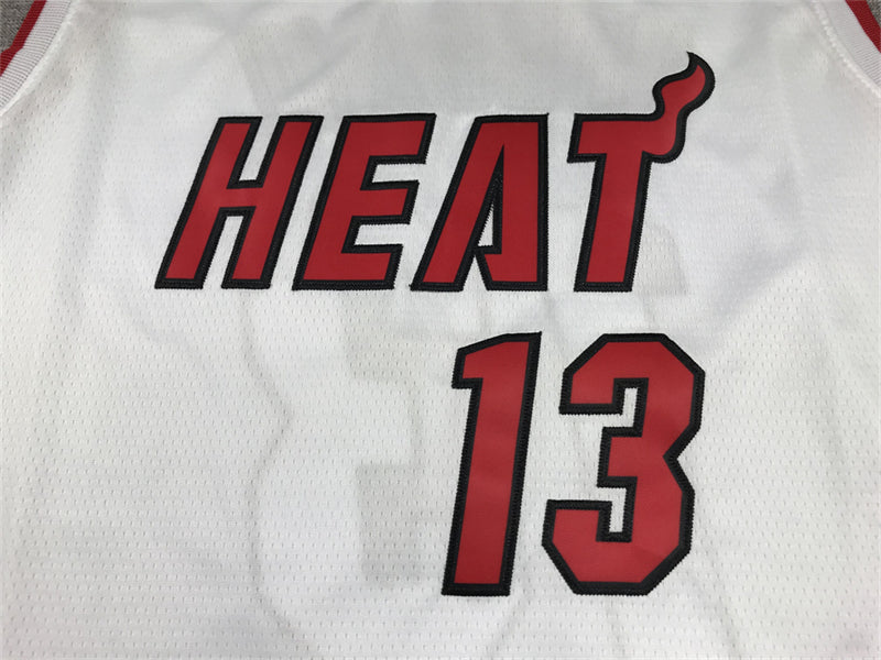 Men's Miami Heat Bam Adebayo #13 White 2022/23 Swingman Jerseys - Association Edition