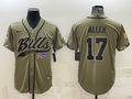Men's Buffalo Bills Josh Allen #17 Olive 2022 Salute To Service Limited Jerseys Joint Edition