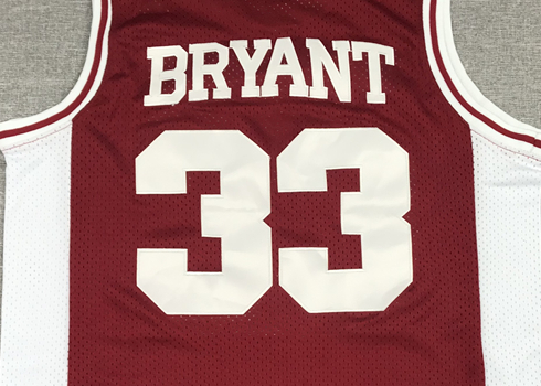 Men's Los Angeles Lakers Kobe Bryant #33 Lower Merion High School Jerseys Maroon